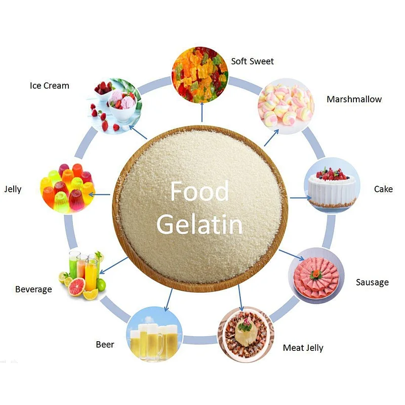 Gelatin halal Food Grade Bovine Beef Gelatin 300 Bloom